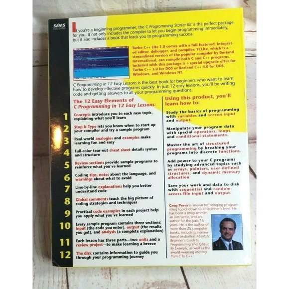 Vintage Sams Publishing C Programming Starter Kit by Greg Perry - Picture 8 of 11